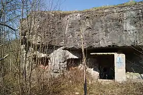 Bloc 1 de l'ouvrage de Boussois, vue depuis le Sud