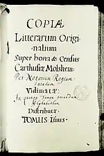 Page de garde manuscrite d'un livre ancien.