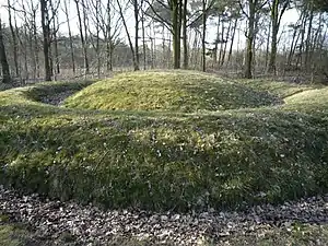 Tumulus mis en évidence au hameau de Toterfout.