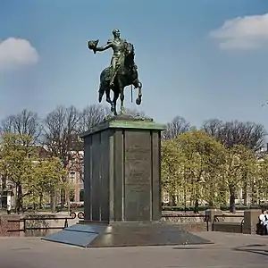 Monument à Guillaume II (1884), La Haye.