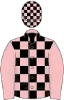 Pink and black check, pink sleeves