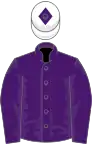 Purple, white cap, purple diamond