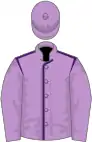 Mauve, purple seams on body