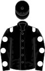 Black, white epaulettes and spots on sleeves