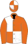 Orange and white (quartered), orange sleeves
