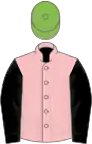 Pink, Black sleeves, Light Green cap