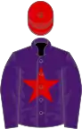 Purple, red star, red cap