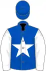 Royal Blue, White star and sleeves, Royal Blue cap