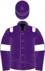 Purple, white epaulets and armlets
