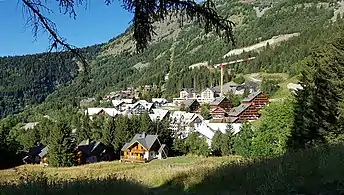 L'été, vue vers le Nord-Est