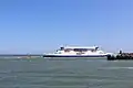 Première journée de test pour le P&O Pioneer, sur les 3 postes (P12, P10 et P11) au nouveau Port de Calais, le 4 juin 2023.