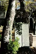 Tombe J-L Tallien Père-Lachaise, Paris.