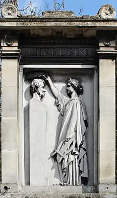 Tombe de Cherubini, cimetière du Père-Lachaise, 1846.