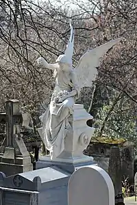 Ange (1886), sépulture des familles Galezowski et Tamberlick, Paris, cimetière du Père-Lachaise.