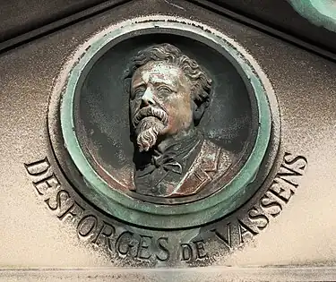 Charles-Eugène-Adolphe Desforges de Vassens, cimetière du Père-Lachaise