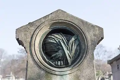 La Douleur (1873), Paris, cimetière du Père-Lachaise, sépulture d'Ernest Morin.