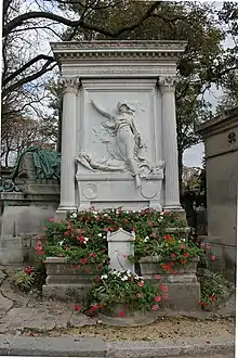 Tombe de Jules Michelet (1879), Paris, cimetière du Père-Lachaise.