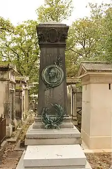 Tombe de Léon Laurent-Pichat (1887), Paris, cimetière du Père-Lachaise.
