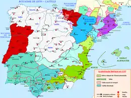 Le royaume de León à la veille de sa scission en 1157