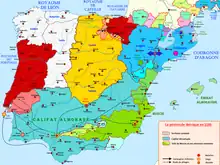 Les pertes territoriales de la Navarre en 1195.