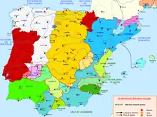 Le royaume de León à la veille de sa réunification en 1230