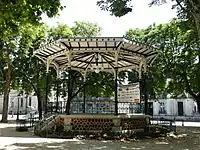 Le kiosque à musique, après sa rénovation en 2018..