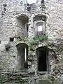 L'intérieur des ruines.