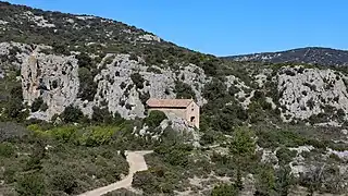 Chapelle Santa Barbara à Périllos.