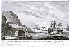 Vaisseau de pêche sur la côte française de Terre-Neuve en 1820.