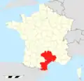 Localisation de Pôle métropolitain de Montpellier