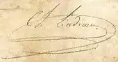 signature de Pierre-Chaumont Liadières