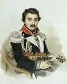Portrait du prince Alexeï Fiodorovitch Lvov (1798-1870) avec un violon (1836), musée national littéraire
