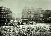 Arasement de la butte des Moulins.