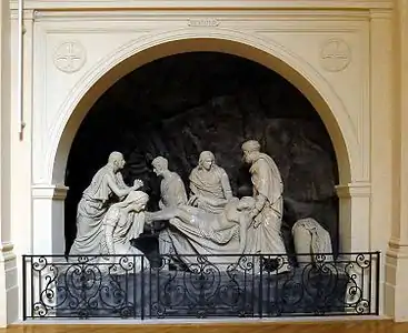 La Mise au tombeau, Paris, église Saint-Roch.