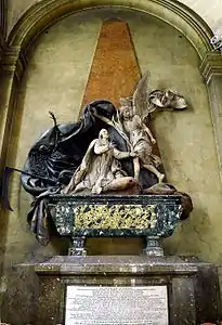 Monument funéraire de Jean-Baptiste Joseph Languet de Gergy, curé de la paroisse de Saint-Sulpice, par Slodtz.