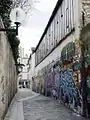 Passage des Patriarches vu de la rue Mouffetard.