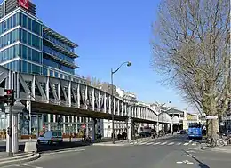 La station, au bas du boulevard Vincent-Auriol.