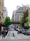 Passage sous la ligne de Petite Ceinture.