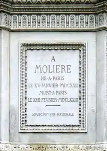 Plaque commémorative.