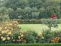 Jardin à la française de la terrasse du château.