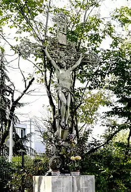 Croix de l'Évangile à Paris, en France.