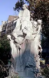 Monument à Dumas-fils (1906), Paris, place du Général-Catroux.