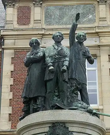 Monument aux Trois Instituteurs (1899), Laon, école normale
