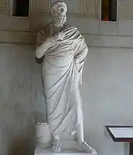 Moulage de la statue de Sophocle du palais du Latran à Rome.