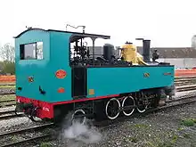 La locomotive Buffaud et Robatel no 3714, similaire aux locomotives de la ligne