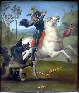 Saint Georges et le dragonRaphaël, musée du Louvre.