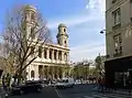 Église Saint-Sulpice vue depuis la rue du Vieux-Colombier