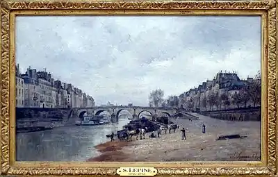 Quai de Seine, Pont Marie, à Paris (1868), Paris, musée d'Orsay