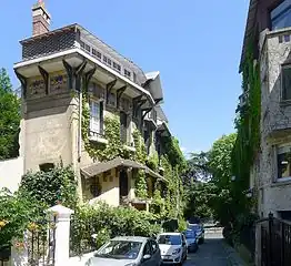 Entrée  de la voie côté rue Nansouty.