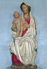 La Vierge et l'Enfant, œuvre polychrome du musée du Louvre (RF.1112).